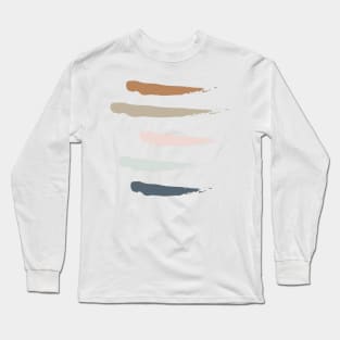 colorful paint smudges Long Sleeve T-Shirt